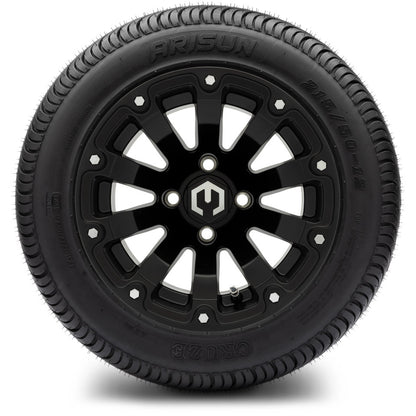 12" MODZ Bomber Matte Black - Tire and Wheel Combo