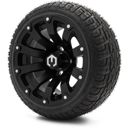 12" MODZ Bomber Matte Black - Tire and Wheel Combo