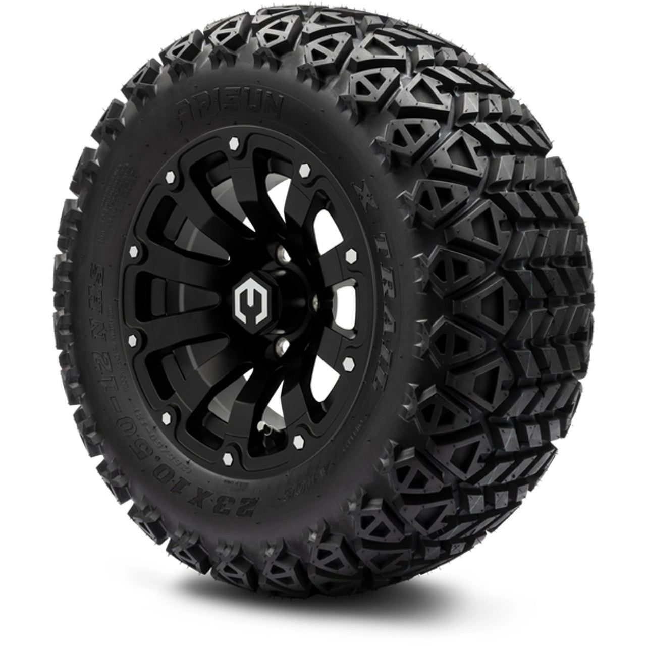 12" MODZ Bomber Matte Black - Tire and Wheel Combo
