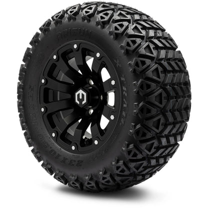 12" MODZ Bomber Matte Black - Tire and Wheel Combo