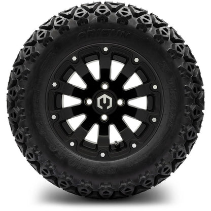 12" MODZ Bomber Matte Black - Tire and Wheel Combo
