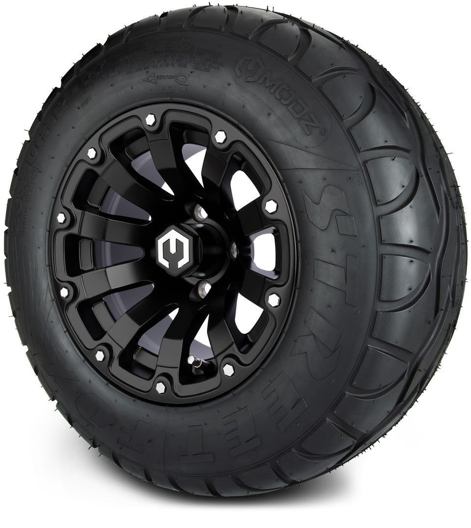 12" MODZ Bomber Matte Black - Tire and Wheel Combo