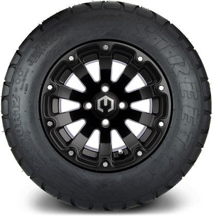 12" MODZ Bomber Matte Black - Tire and Wheel Combo