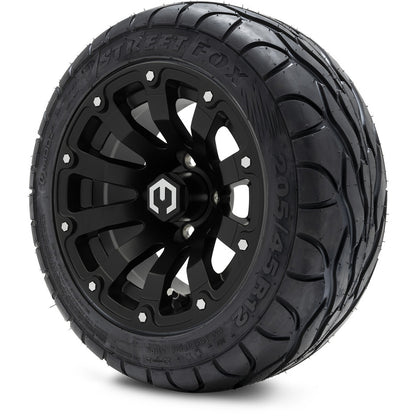 12" MODZ Bomber Matte Black - Tire and Wheel Combo