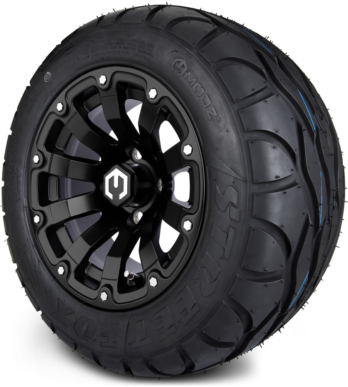 12" MODZ Bomber Matte Black - Tire and Wheel Combo
