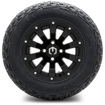 12" MODZ Bomber Matte Black - Tire and Wheel Combo