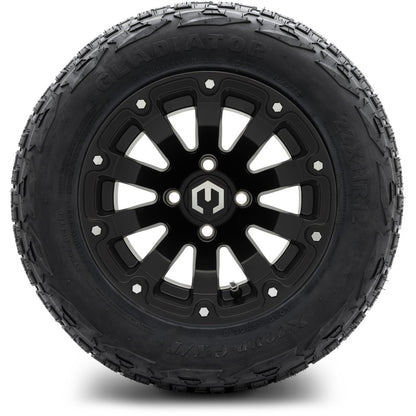 12" MODZ Bomber Matte Black - Tire and Wheel Combo