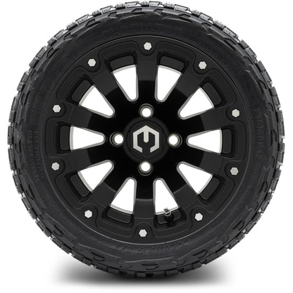 12" MODZ Bomber Matte Black - Tire and Wheel Combo