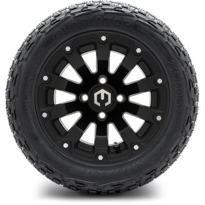 12" MODZ Bomber Matte Black - Tire and Wheel Combo