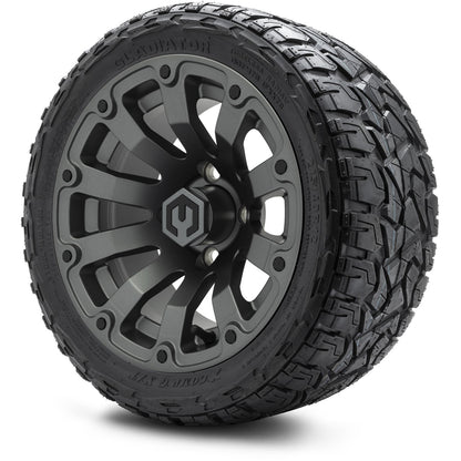 12" MODZ Bomber Matte Gunmetal - Tire and Wheel Combo