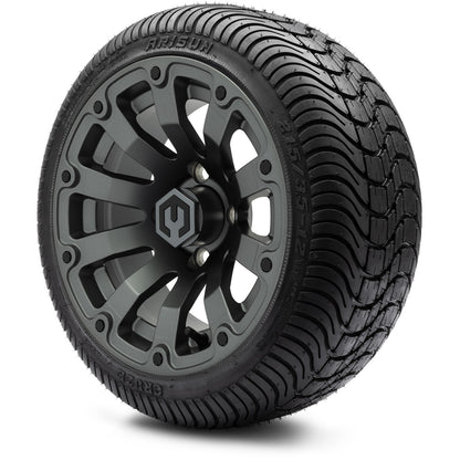 12" MODZ Bomber Matte Gunmetal - Tire and Wheel Combo