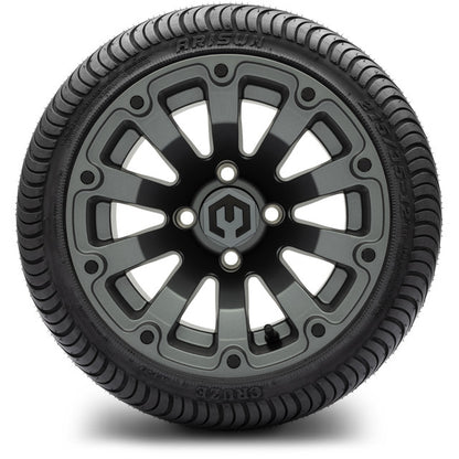 12" MODZ Bomber Matte Gunmetal - Tire and Wheel Combo