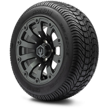 12" MODZ Bomber Matte Gunmetal - Tire and Wheel Combo