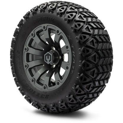 12" MODZ Bomber Matte Gunmetal - Tire and Wheel Combo