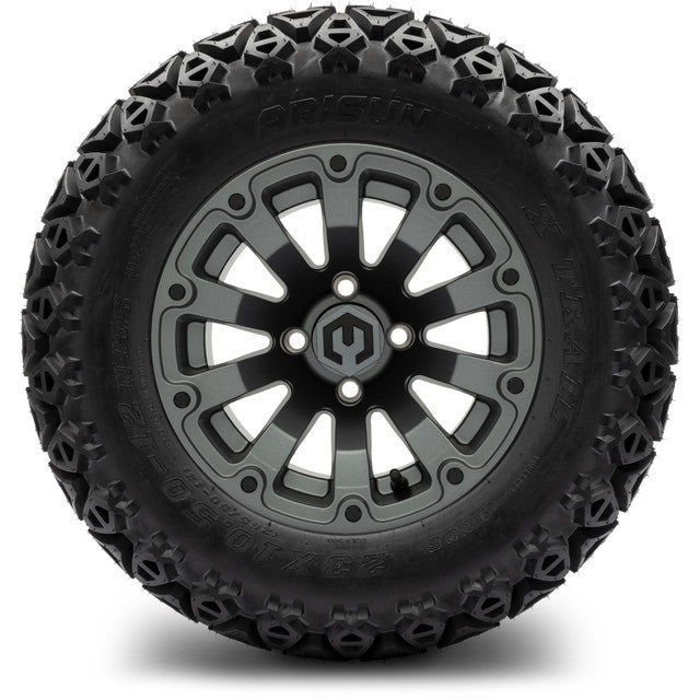 12" MODZ Bomber Matte Gunmetal - Tire and Wheel Combo