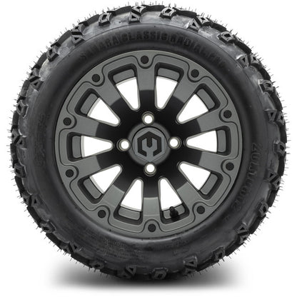 12" MODZ Bomber Matte Gunmetal - Tire and Wheel Combo