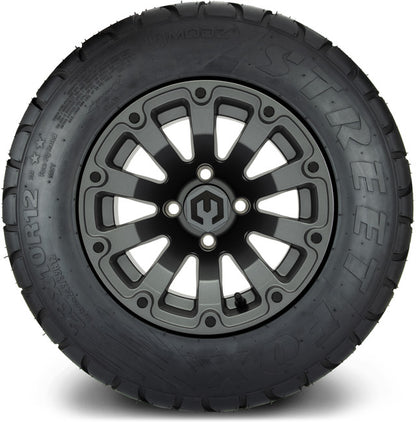 12" MODZ Bomber Matte Gunmetal - Tire and Wheel Combo