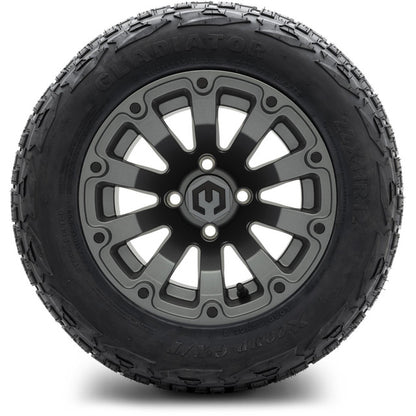12" MODZ Bomber Matte Gunmetal - Tire and Wheel Combo