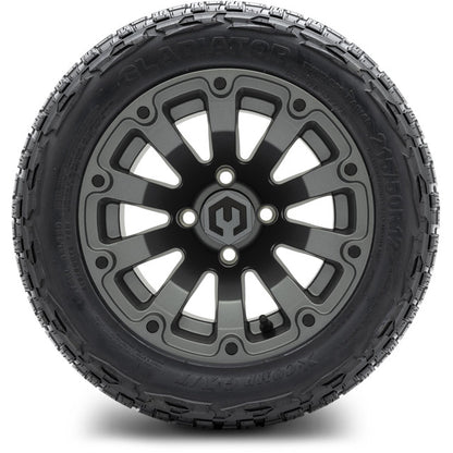 12" MODZ Bomber Matte Gunmetal - Tire and Wheel Combo