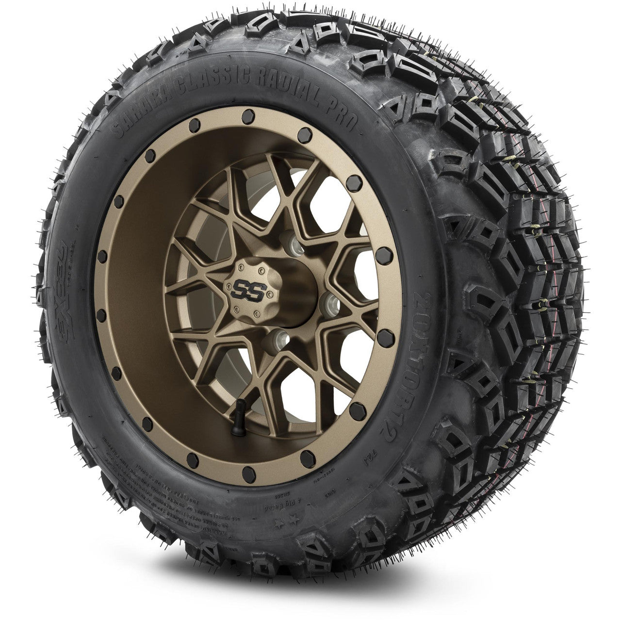 12" MODZ Vortex Matte Bronze - Tire and Wheel Combo