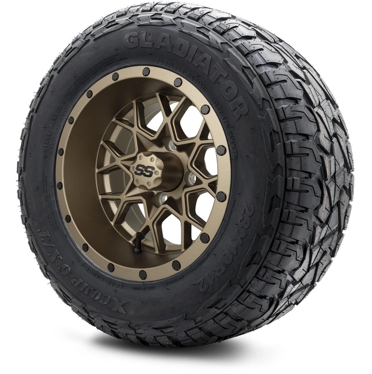 12" MODZ Vortex Matte Bronze - Tire and Wheel Combo