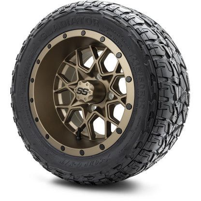 12" MODZ Vortex Matte Bronze - Tire and Wheel Combo