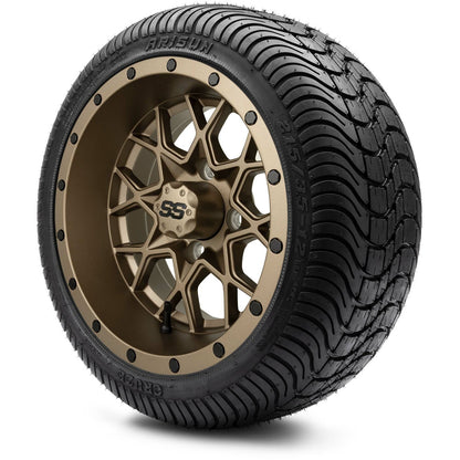 12" MODZ Vortex Matte Bronze - Tire and Wheel Combo
