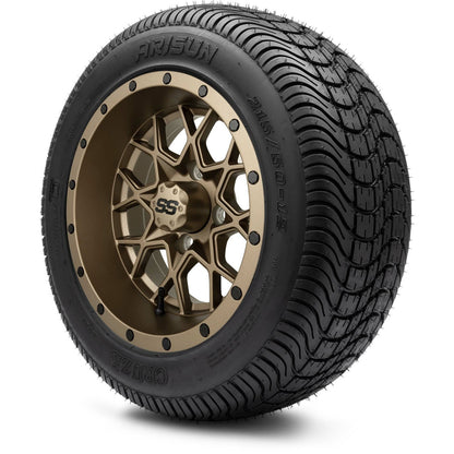 12" MODZ Vortex Matte Bronze - Tire and Wheel Combo