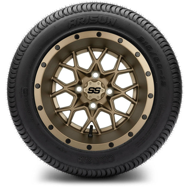 12" MODZ Vortex Matte Bronze - Tire and Wheel Combo