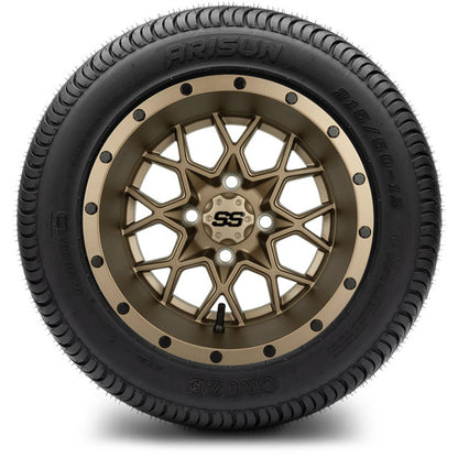 12" MODZ Vortex Matte Bronze - Tire and Wheel Combo