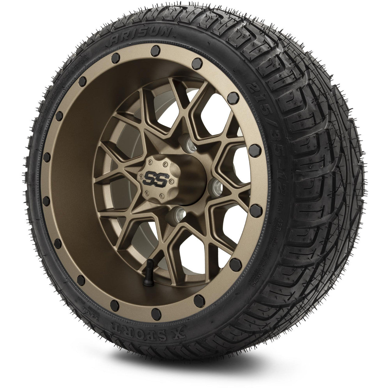 12" MODZ Vortex Matte Bronze - Tire and Wheel Combo