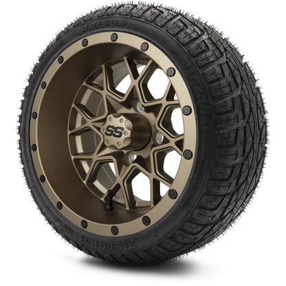 12" MODZ Vortex Matte Bronze - Tire and Wheel Combo