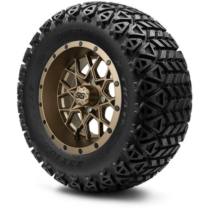 12" MODZ Vortex Matte Bronze - Tire and Wheel Combo