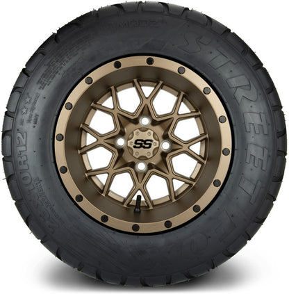 12" MODZ Vortex Matte Bronze - Tire and Wheel Combo