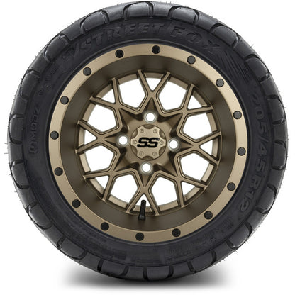 12" MODZ Vortex Matte Bronze - Tire and Wheel Combo