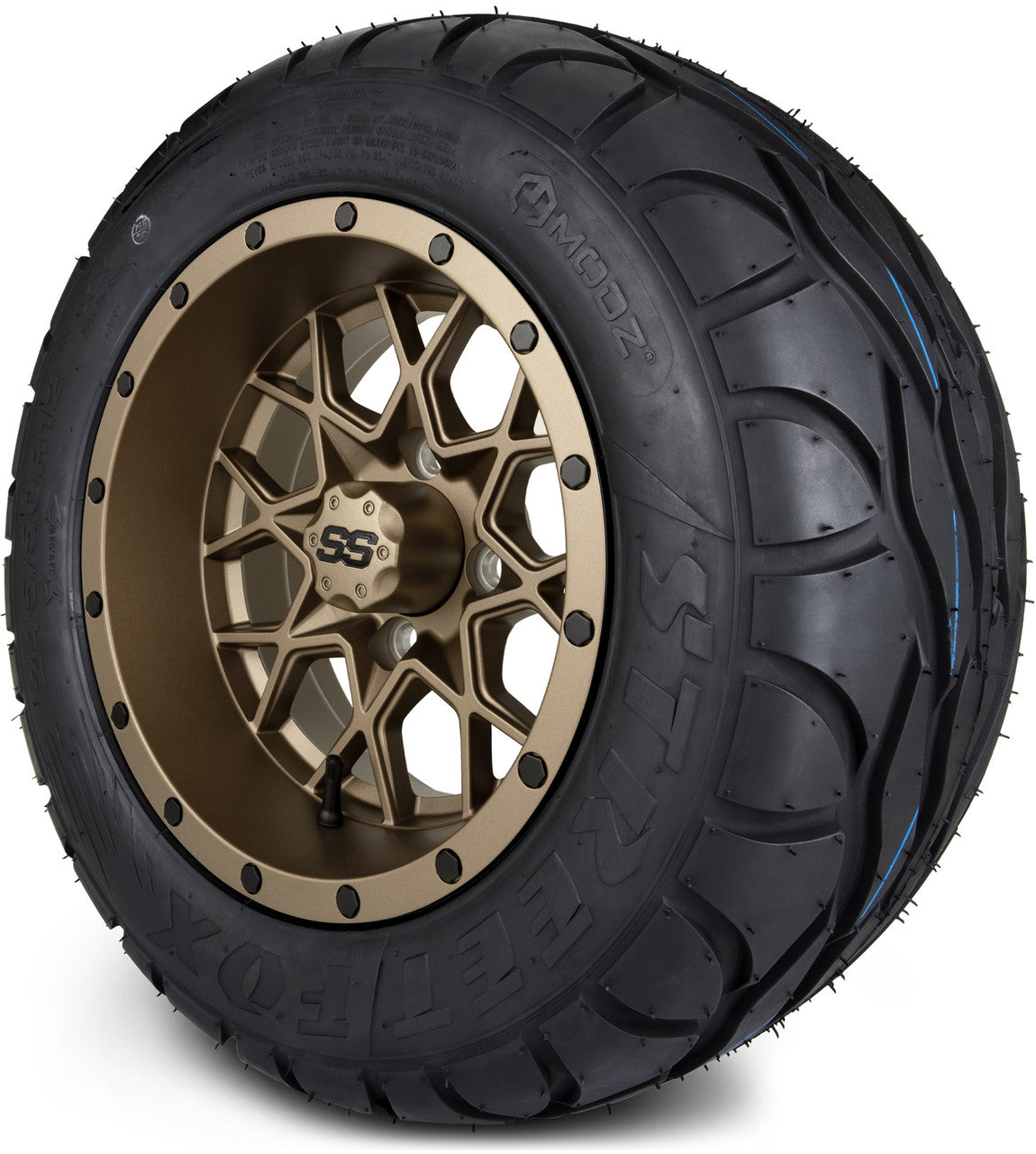 12" MODZ Vortex Matte Bronze - Tire and Wheel Combo