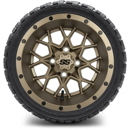 12" MODZ Vortex Matte Bronze - Tire and Wheel Combo