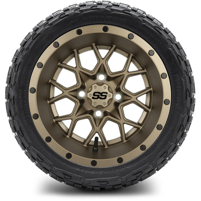 12" MODZ Vortex Matte Bronze - Tire and Wheel Combo