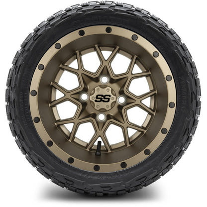12" MODZ Vortex Matte Bronze - Tire and Wheel Combo