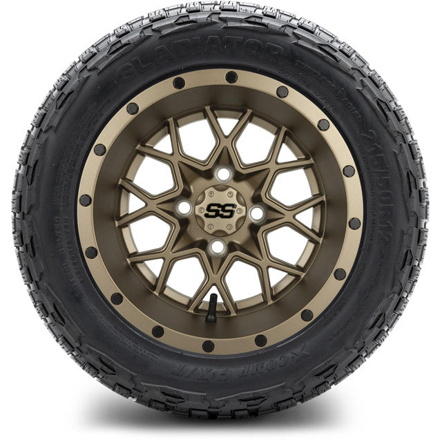 12" MODZ Vortex Matte Bronze - Tire and Wheel Combo