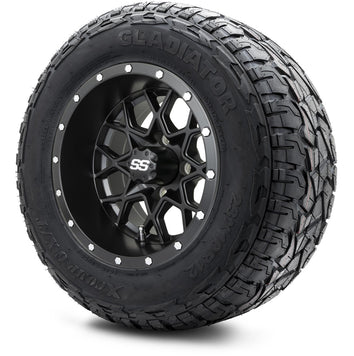 12" MODZ Vortex Matte Black - Tire and Wheel Combo