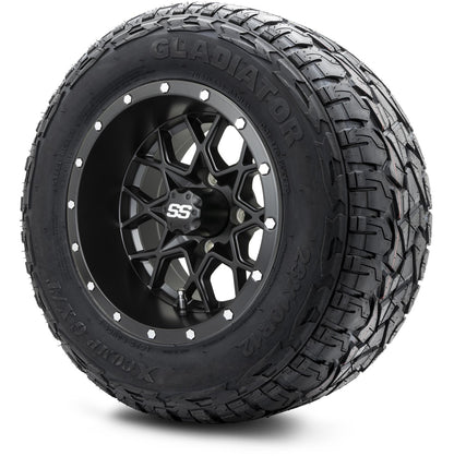 12" MODZ Vortex Matte Black - Tire and Wheel Combo