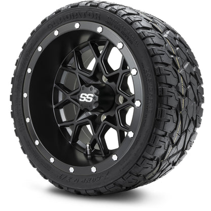 12" MODZ Vortex Matte Black - Tire and Wheel Combo
