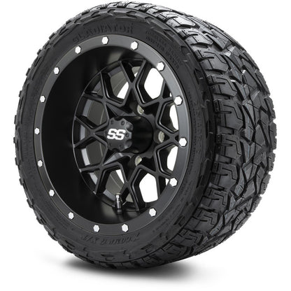12" MODZ Vortex Matte Black - Tire and Wheel Combo