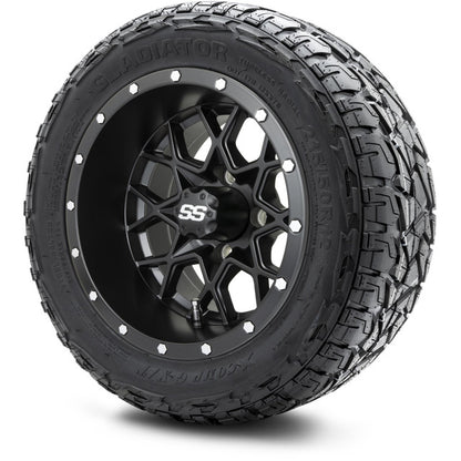 12" MODZ Vortex Matte Black - Tire and Wheel Combo