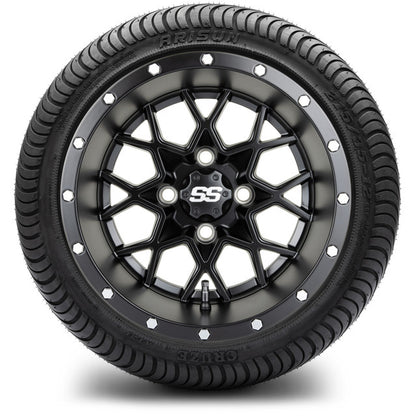 12" MODZ Vortex Matte Black - Tire and Wheel Combo