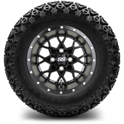12" MODZ Vortex Matte Black - Tire and Wheel Combo