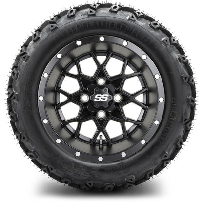 12" MODZ Vortex Matte Black - Tire and Wheel Combo