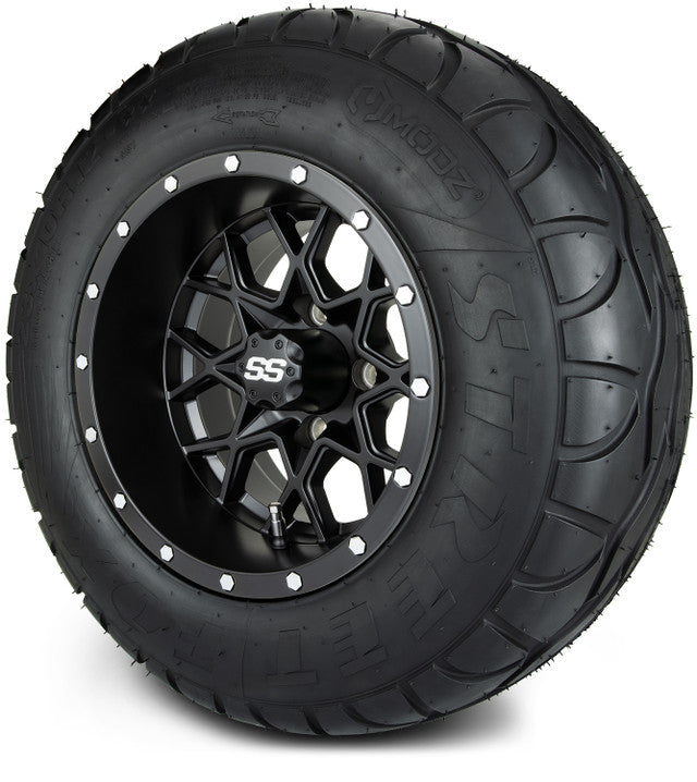 12" MODZ Vortex Matte Black - Tire and Wheel Combo