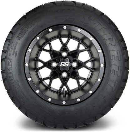 12" MODZ Vortex Matte Black - Tire and Wheel Combo